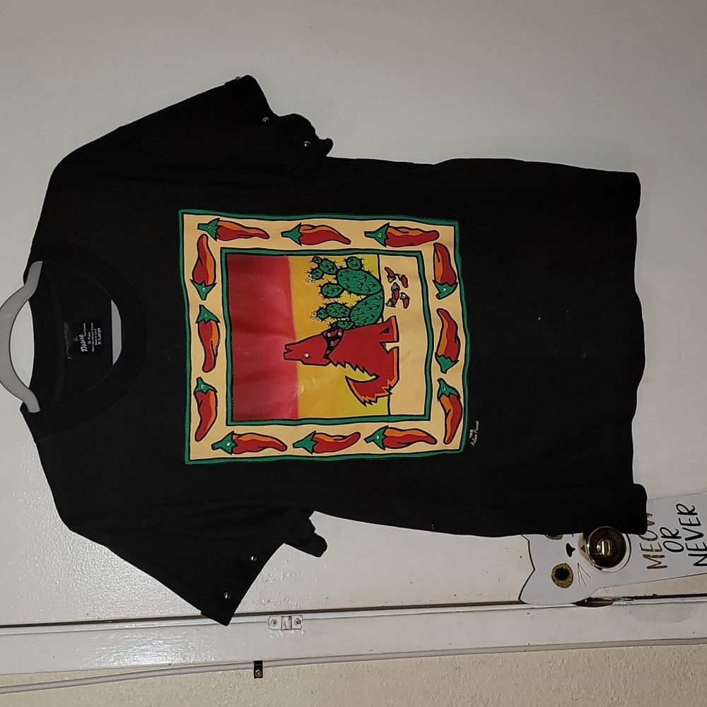 Arlene Frances vintage graphic shirt black wolf